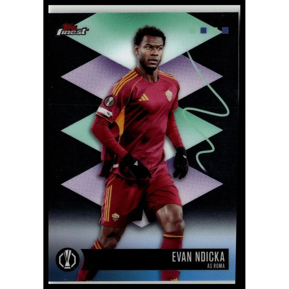 2026 Topps Finest Evan Ndicka #429 Roma Rare